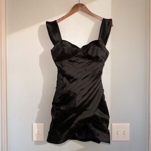 DO+BE Black Sweetheart Mini Dress